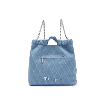 Champion Denim Backpack Medium Size Unisex Peak Blue/Silver White/Champion Black/Linen