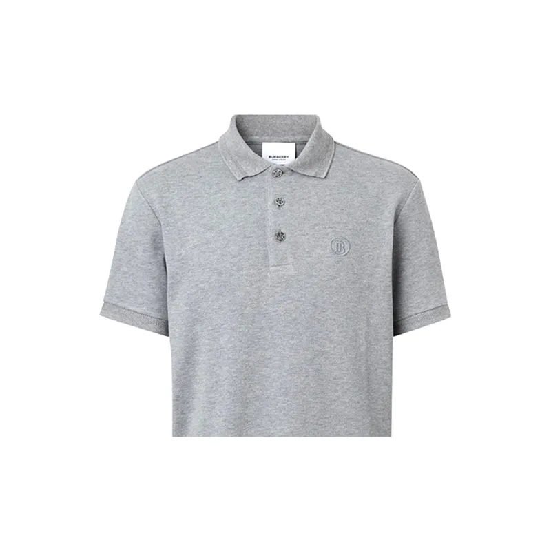 Burberry Polo Shirt Men's Light Gray-3