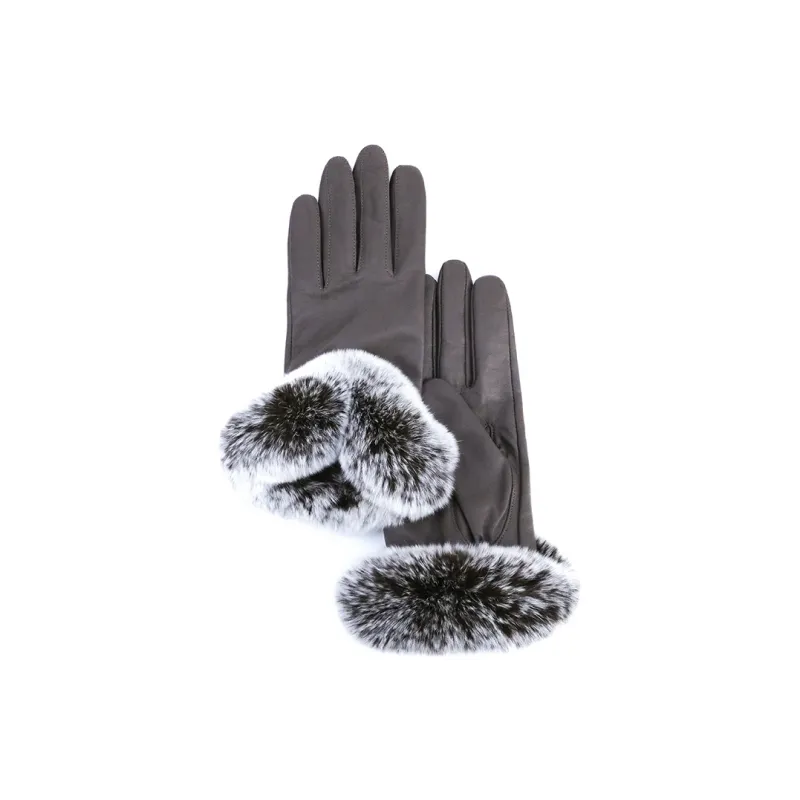 MARJAKURKI Imported Shearling Touchscreen Gloves Unisex-1
