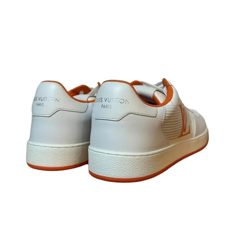 LOUIS VUITTON Rivoli Low Top Skateboard Shoes Men's White-3