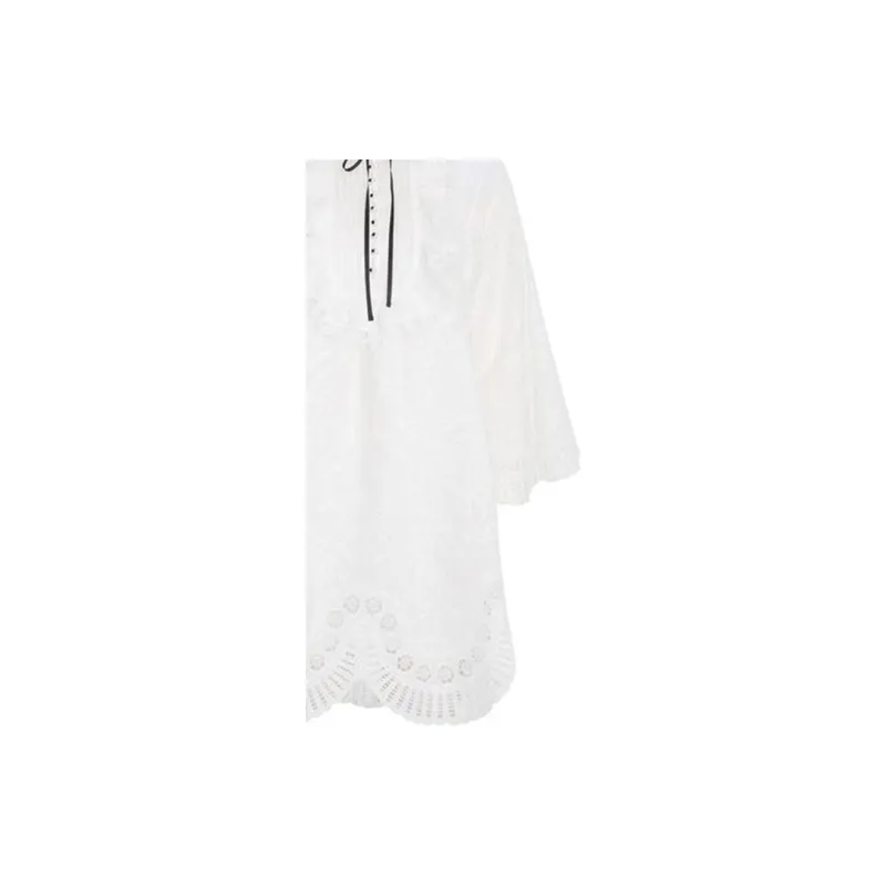 Zimmermann Floral-lace Long-sleeve Shirtdress-6