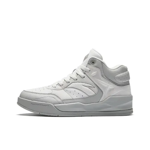 Anta Anti-Slip Wear-Resistant High-Top Skateboard Shoes Women's Gray