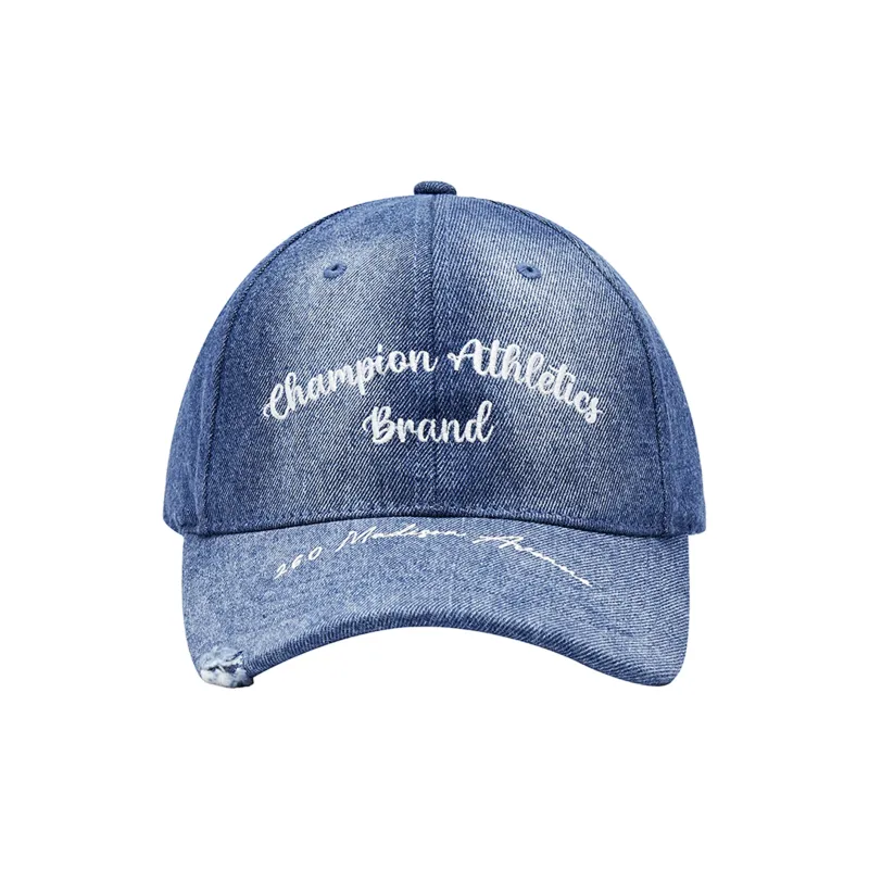 Champion Cotton Baseball Caps Unisex Black/Smoke Gray/Washed Blue Denim-9