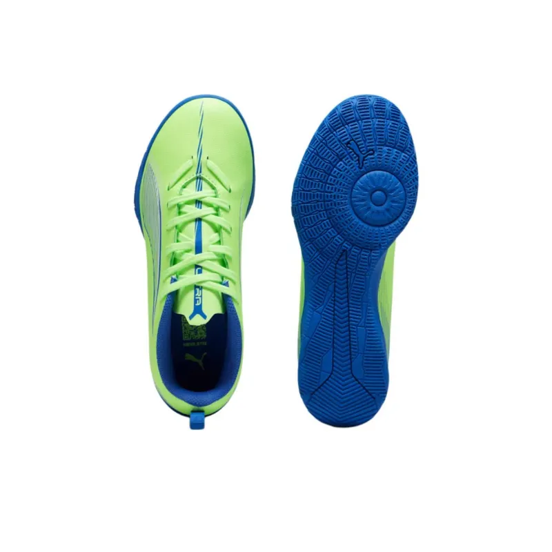 PUMA Ultra 5 Anti Slip Wear Resistant Low Top Kids' Soccer Shoes Green Kids'-3