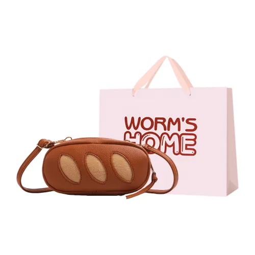 Worm's Home Artificial Leather Crossbody Bag Regular Women's Brown