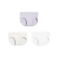 [Mid-Rise]Light Heather Gray+Soft Gray Purple+Raw White