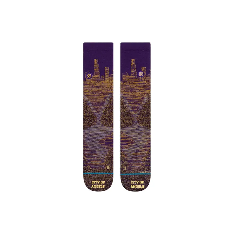 Stance Mid Calf Socks Men's 1 Pack Purple-1