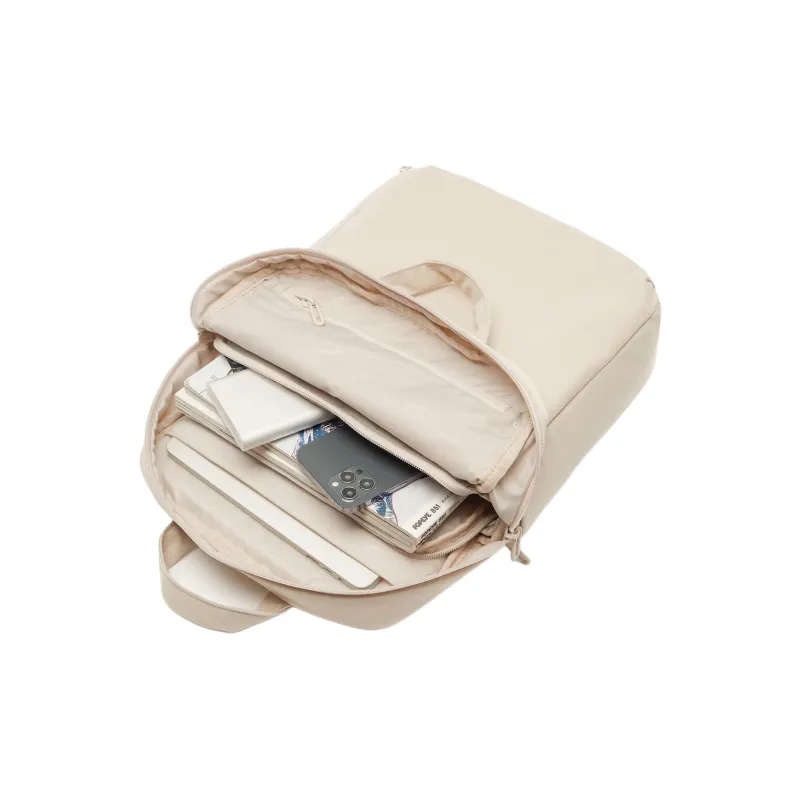 LiNing Sports Life Collection Waterproof Fabric Backpack Regular Unisex Mica Gray-4