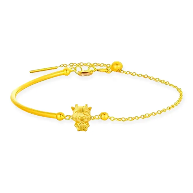 Chongqing gold store Gold Bracelet Unisex-6