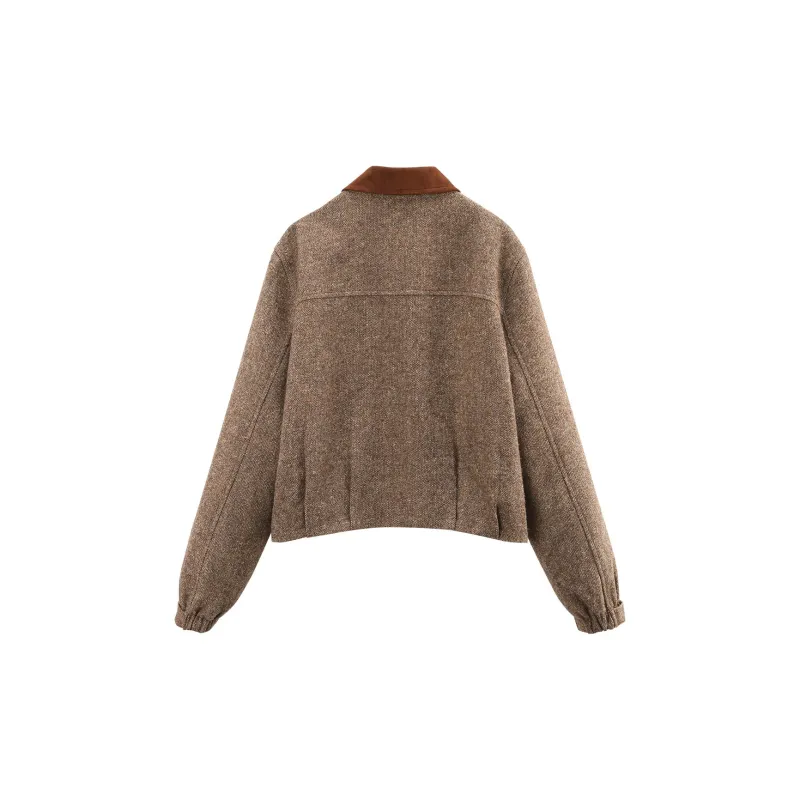 A Paradise For Awakening Jackets Coats Women's Coffee-1