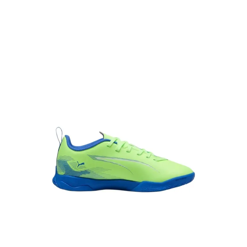 PUMA Ultra 5 Anti Slip Wear Resistant Low Top Kids' Soccer Shoes Green Kids'-1