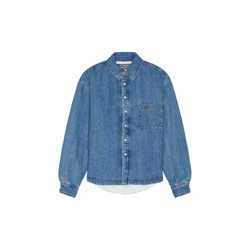 Jacquemus Denim Jackets Men Blue