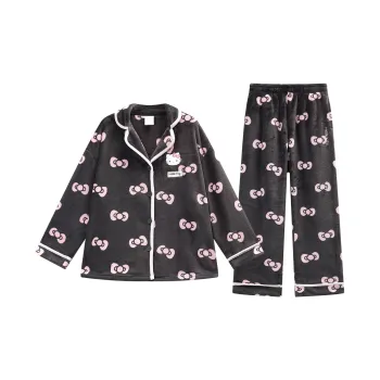 GUKOO Pajama Set Women's Truffle Black