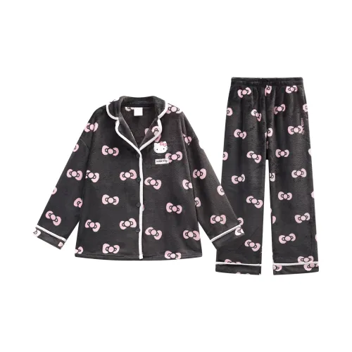 GUKOO Pajama Set Women's Truffle Black