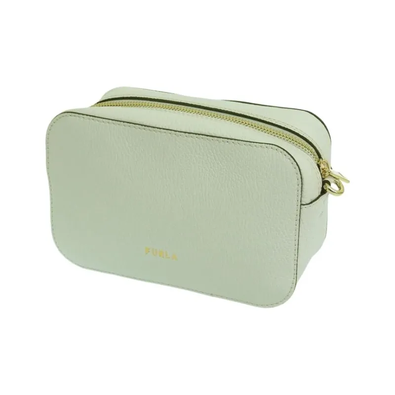 Furla Primula Leather Camera Bags Crossbody Bag Shoulder Bag Mini Women's Light Green-3
