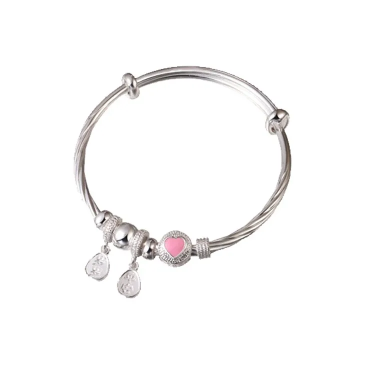 Stone Edge Poly 999 Fine Silver Sterling Silver Bracelets Kids'-0