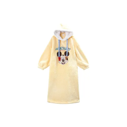 GUKOO x Disney Mickey Series Nightgown Women's Light Yellow