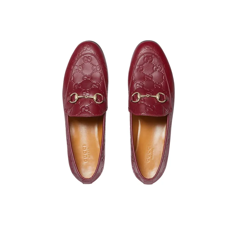 GUCCI Jordaan Loafers Women's Red-3