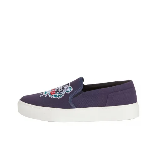 KENZO K-Skate Skateboard Shoes Women's Low-Top Marine Blue