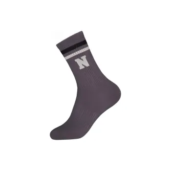 New Balance Mid Calf Socks Unisex 1 Pack Black Asphalt Cyan