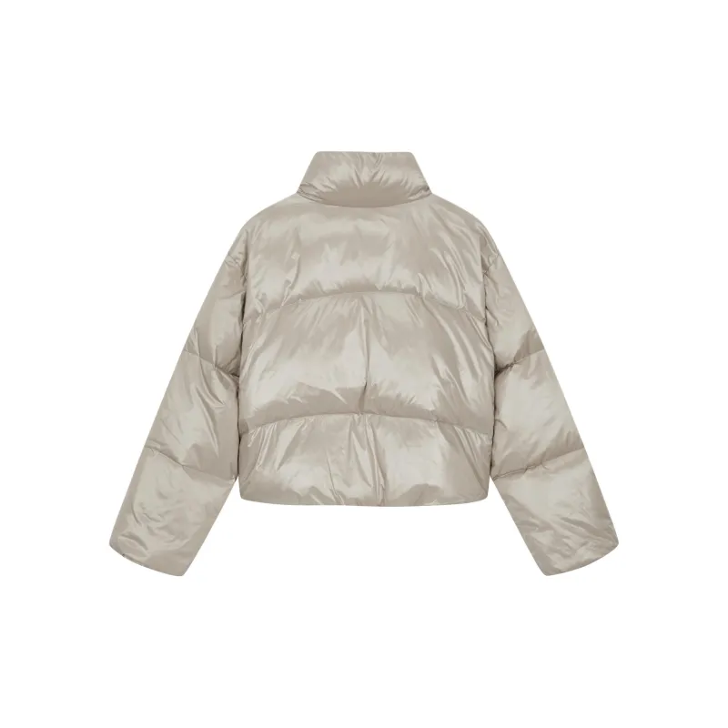 CALVIN KLEIN Puffer Jacket Women's Brown-1
