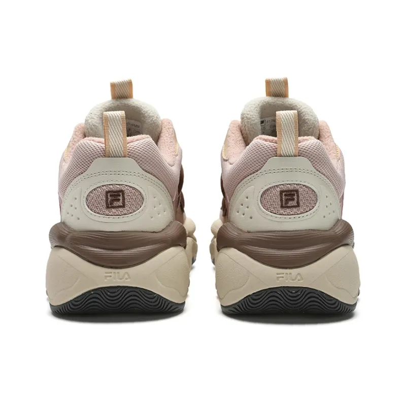 FILA PEASE Cushioning Anti-Slip And Wear-Resistant Low-Top Casual Shoes Women's Redwood Brown-3