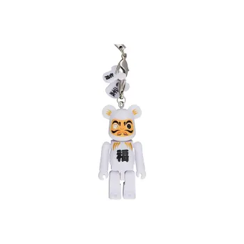 BE@RBRICK Happy Dharma Keychains 70% White Trend Based Products 5cm