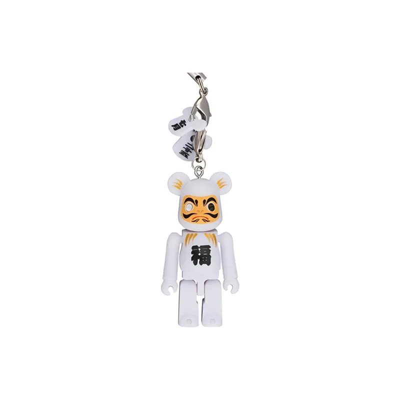 BE@RBRICK Happy Dharma Keychains 70% White Trend Based Products 5cm-0