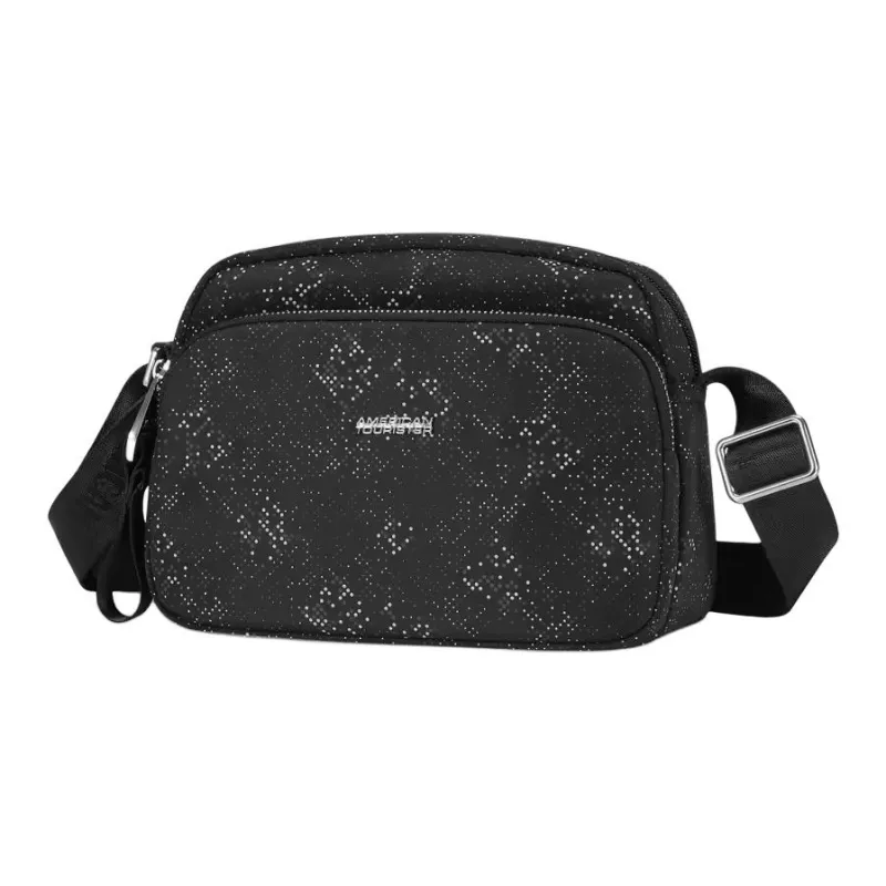 AMERICAN TOURISTER Fabric Shoulder Bag, Crossbody Bag Women's Black-1