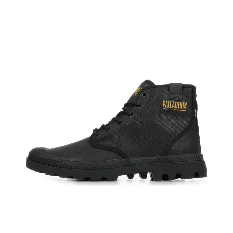 Palladium Abrasion-Resistant Short Outdoor Boots Men's Black-0
