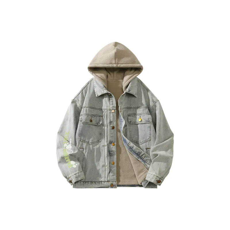 HUANQIU Denim Jackets Unisex-16