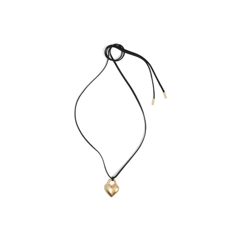Bimba Y Lola Matte heart Pendant Necklace-1