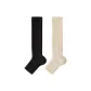 [2 Pack/Foot Pedal Shoe Liner]Black+White/(Y2K Outfit/Leg Length 34cm) One Size