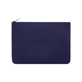 HERMES Neobain Polyamide Clutch Large Size Women's Marine Blue