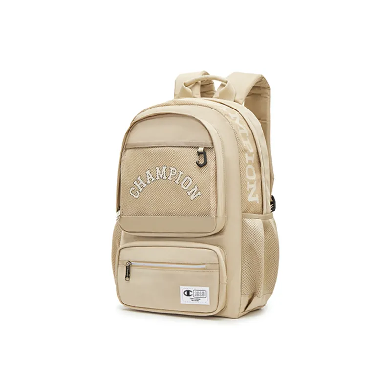 Champion Nylon Backpack Regular Unisex Black/Caramel Beige-5