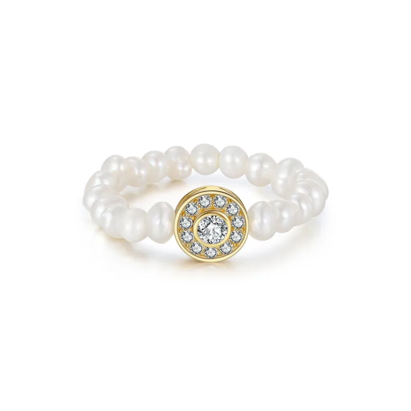 ZHENZHUAOMI Freshwater Pearl Rings Women's-3