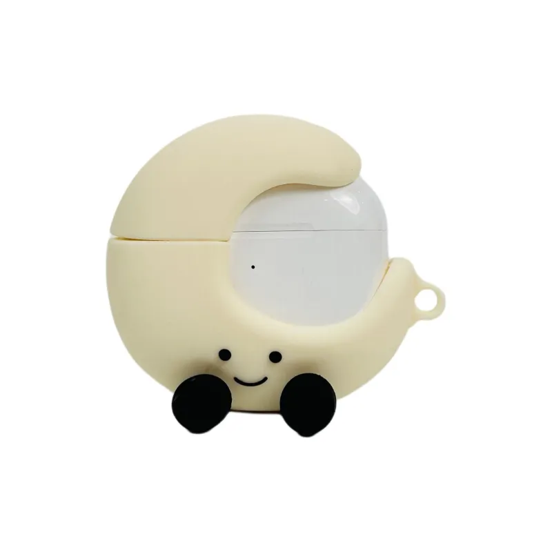 Sopi Compatibility With Apple AirPods 4/2/3/AirPods Pro/Pro 2 Silicone Moon Stars Pendant Headphone Cases-4