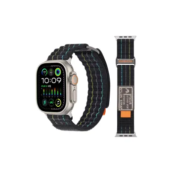 IKYOU Apple Compatibility Watch Band Canvas Material