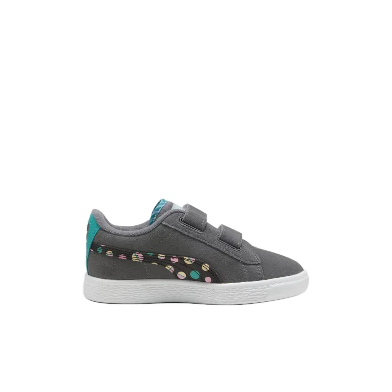 PUMA Anti-Slip Wear-Resistant Low-Top Kids Lifestyle Shoes Gray Children Aged 3-7 Years Old-1
