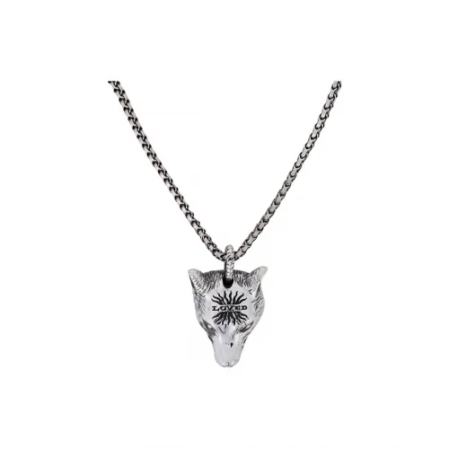 GUCCI Necklaces Unisex Silver