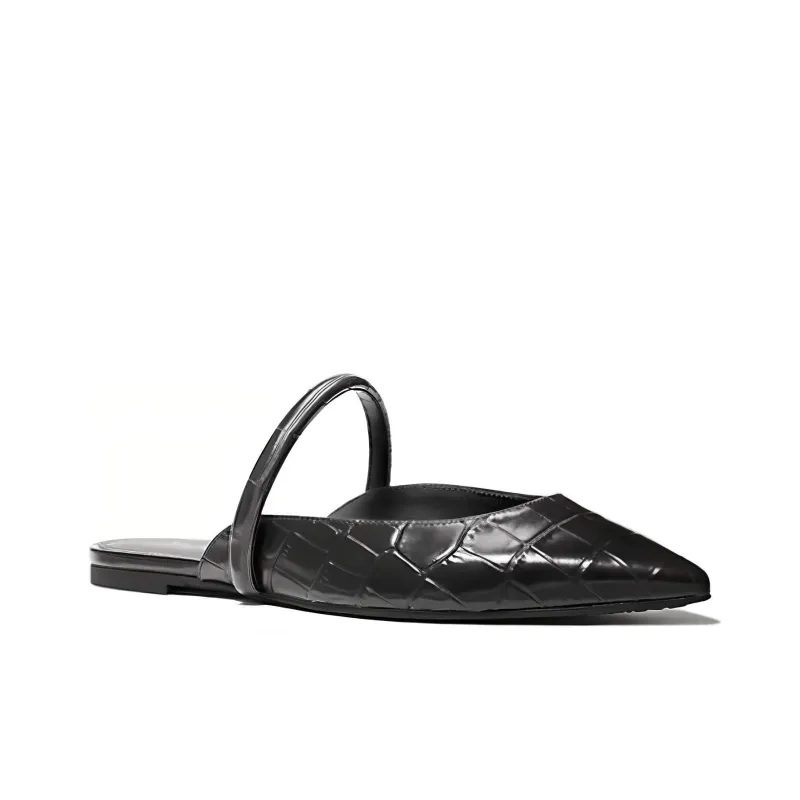 MICHAEL KORS Jessa Slip-Resistant Wrap-toe Slippers Women's Black-2
