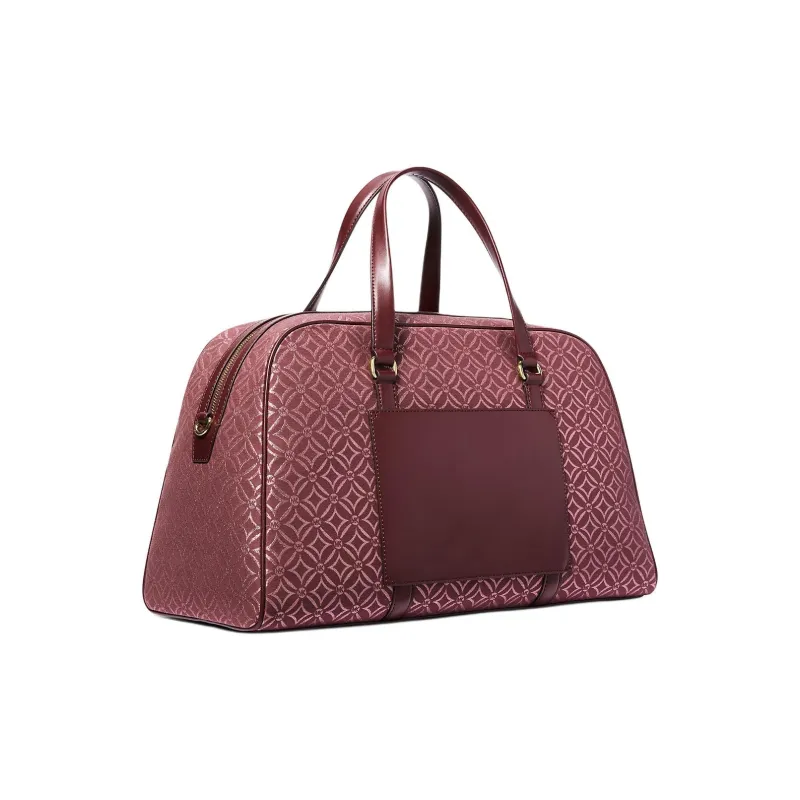 MICHAEL KORS Jet Set Travel Polyester One Shoulder Crossbody Portable Travel Bag Extra Large Women's Ox Blood Color-1