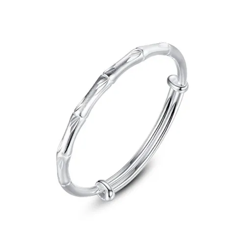 BYTHERE 999 Fine Silver Bangle, Academic Progress, Career Success Women's