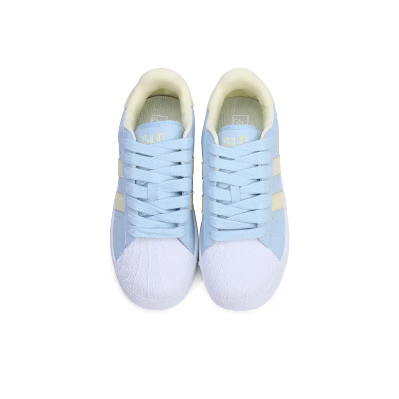GLO BULL Skateboard Shoes Unisex Low Top Light Yellow Moon-3