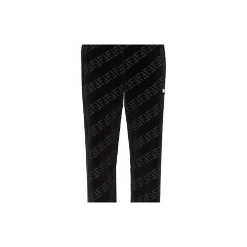 FENDI Ff Monogram Printed Track Pants-4