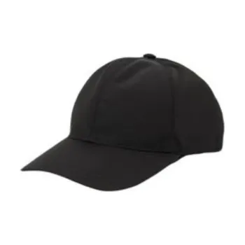 PRADA Recycled Nylon Cotton Baseball Caps Women's Black
