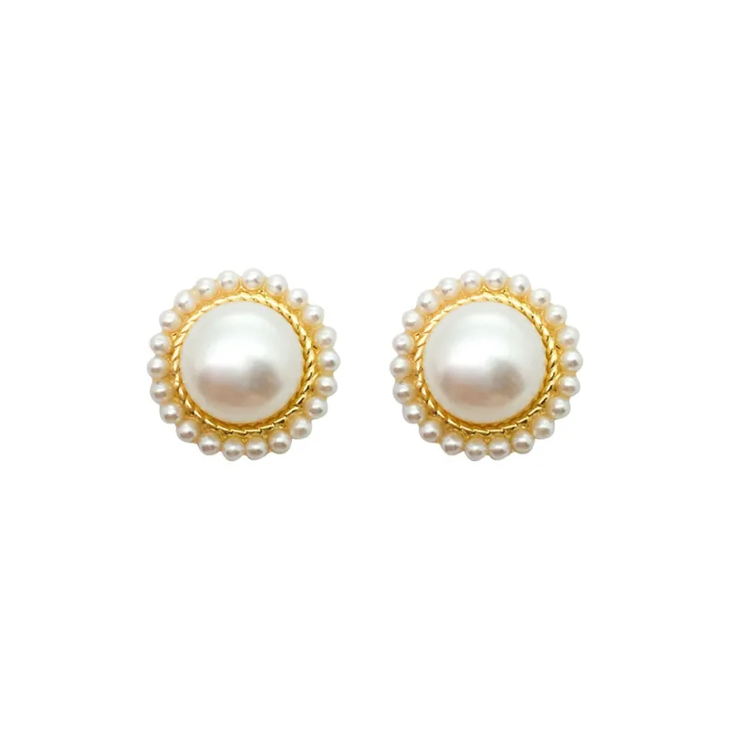 VERENA REINE Freshwater Pearl Stud Earrings Women's-0