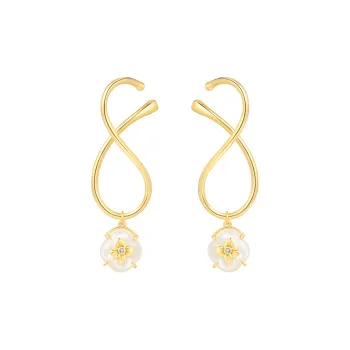 BABYBEI Mother Of Pearl Earrings Women's
