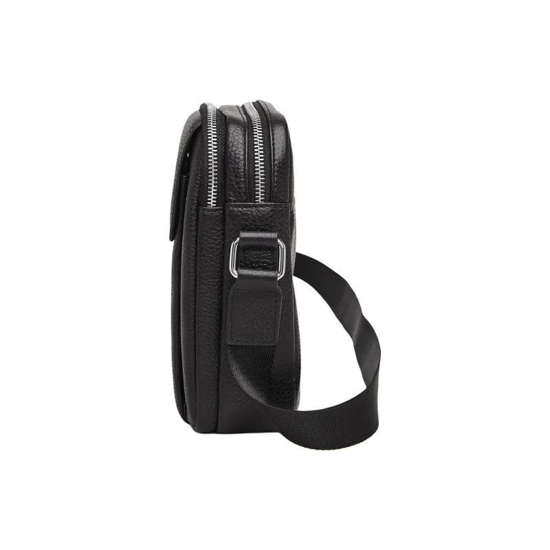 Marino Orlandi Cow Leather Crossbody Bag Shoulder Bag Regular Men's Black-3