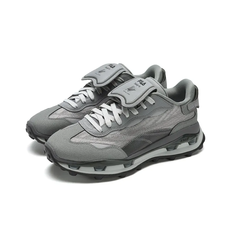 FILA KM2 Anti Slip Wear Resistant Low Top Casual Shoes Men's Gray-2